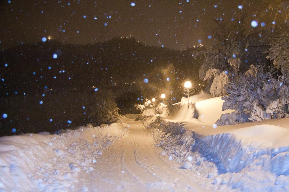 San Marino sotto la neve. Le foto di Riccardo Mirasole