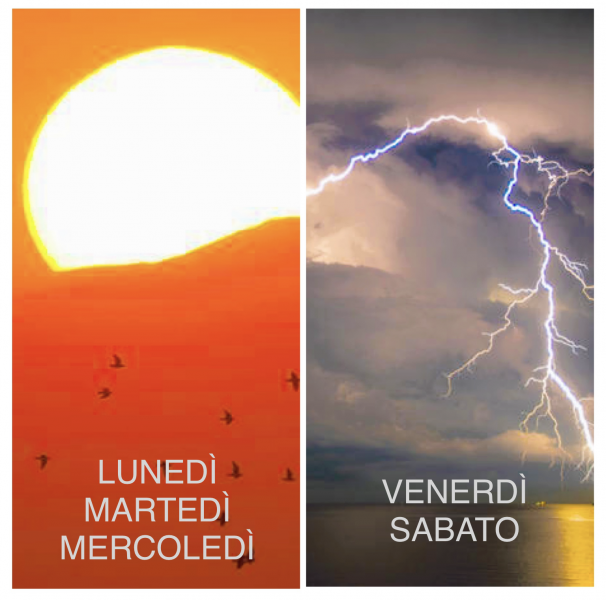 San Marino. Meteo: sole e caldo in aumento fino a giovedì, da venerdì a sabato tornano i temporali