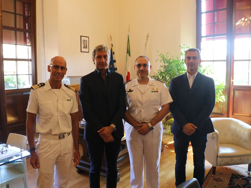 Rimini. Ricevuto in Residenza Comunale il nuovo comandante della Capitaneria di porto
