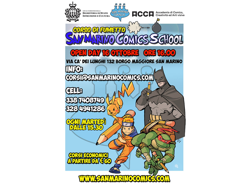 Al via il corso di fumetto della San Marino Comics School
