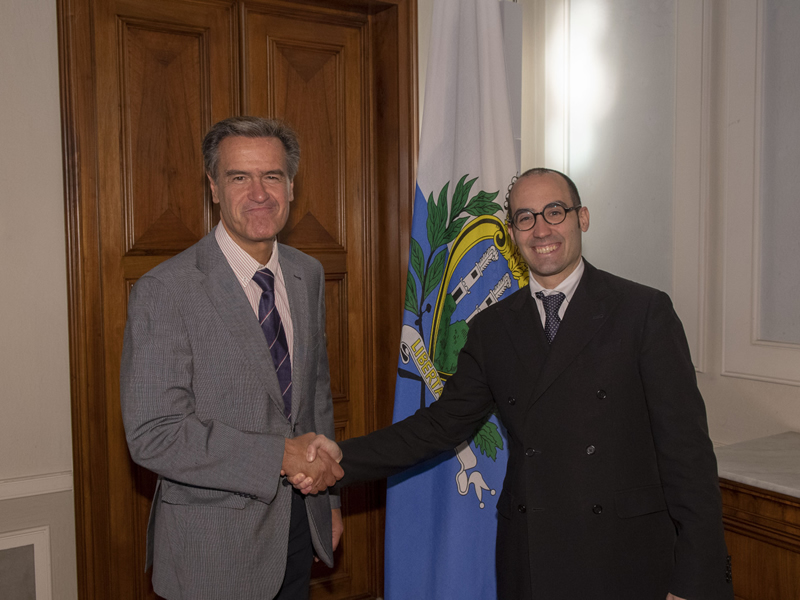 San Marino. Visita dell’Eurodeputato Juan Fernando López Aguilar