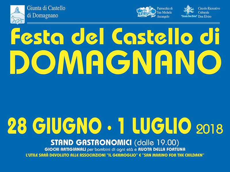 San Marino. Da domani inizia la “Festa del Castello di Domagnano”