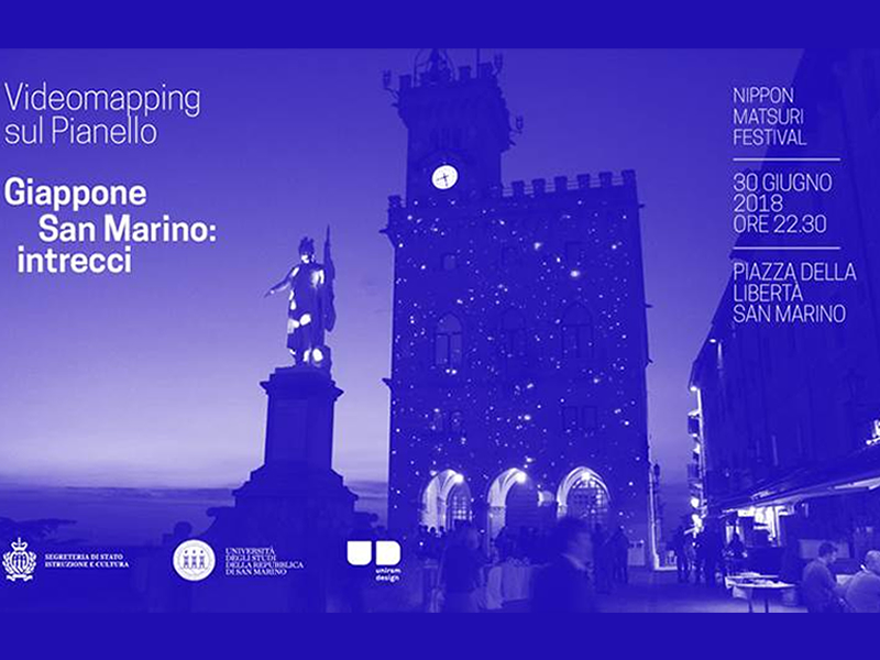 San Marino. video mapping “Giappone San Marino: intrecci”
