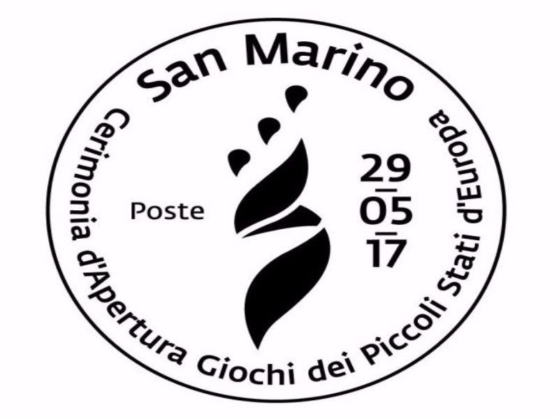 San Marino. UFN, l’annullo per la Cerimonia d’Apertura dei Giochi dei Piccoli Stati