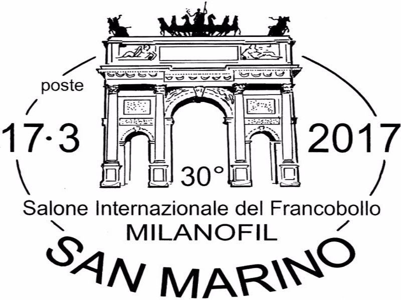 San Marino. Ufficio Filatelico, l’annullo per Milanofil 2017
