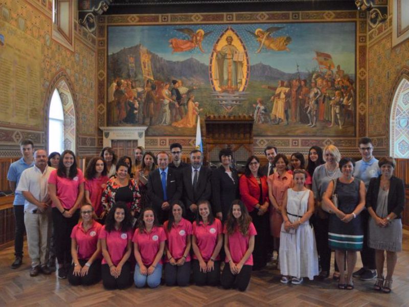 San Marino. Campus estivo a Pechino: i 14 studenti ricevuti dalla Reggenza