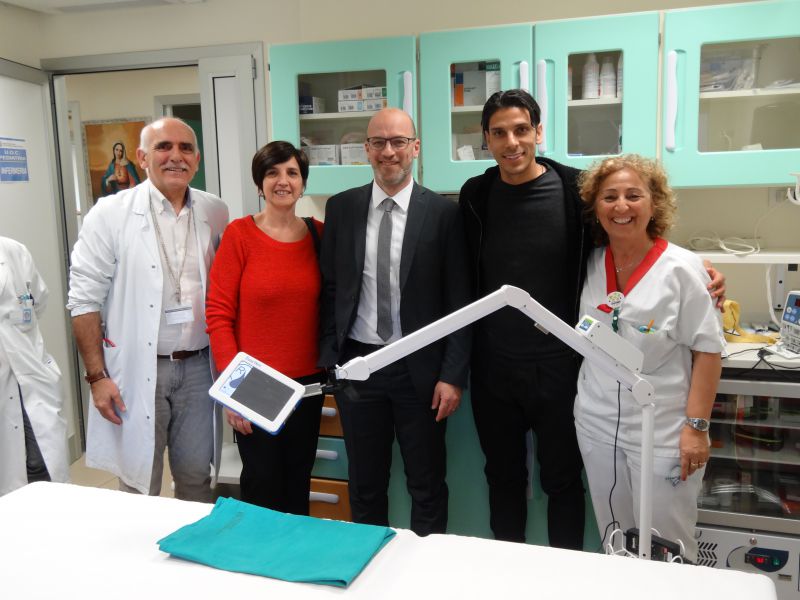 Per l’Ospedale di San Marino il ‘gol’ speciale di Sergio Floccari