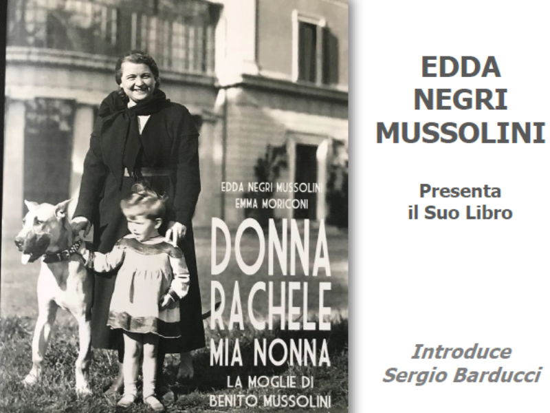 San Marino. Edda Negri Mussolini presenta il libro “Donna Rachele mia nonna”