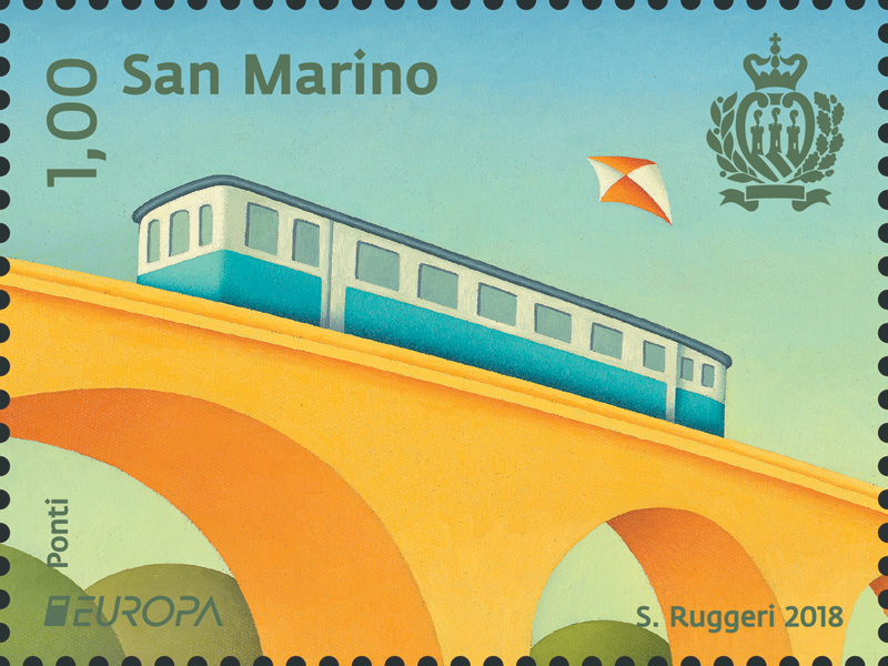 San Marino. Emissione postale “Europa Ponti”