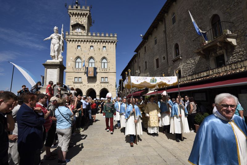 La cerimonia ufficiale della festa di San Marino