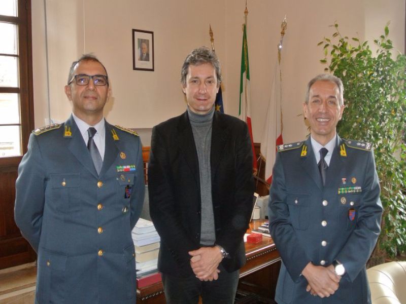Rimini. Gnassi incontra il nuovo comandante regionale della Guardia di Finanza
