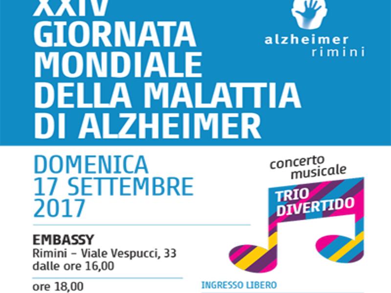 Rimini. Il concerto dei Divertido Trio per la Giornata Mondiale dell’Alzheimer