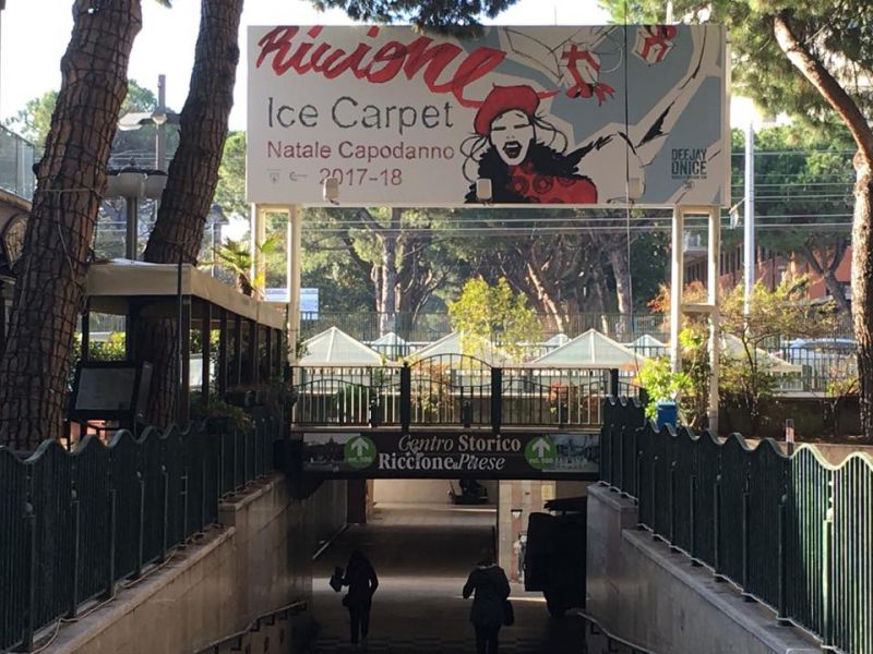 Riccione. Ice Carpet è già virale sul web.