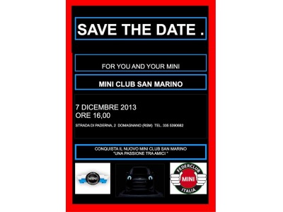 San Marino. Inaugurazione Mini Club MotorSport San Marino