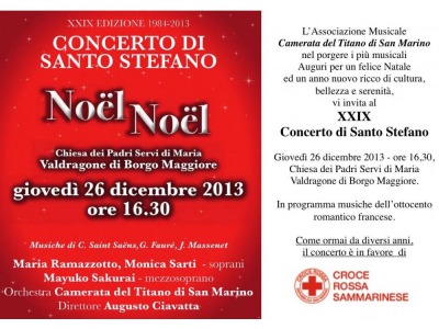 San Marino. Concerto di Santo Stefano, Camerata del Titano