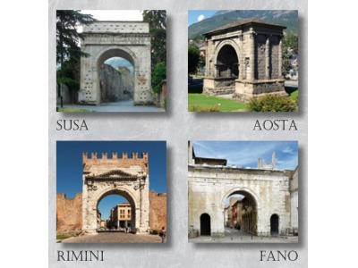 Rimini Susa Aosta Fano: nel nome di Cesare Ottaviano Augusto, quattro Città unite da quattro Archi