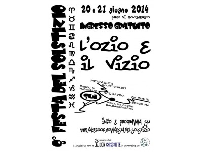 San Marino. Ottava ‘Festa del Solstizio – l’ozio e il vizio’, venerdì 20 e sabato 21 giugno, Parco di Montecerreto