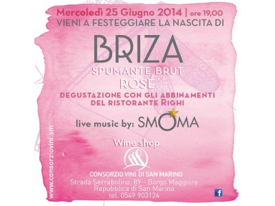 San Marino. Consorzio Vini Tipici: presentazione del nuovo Spumante Brut Rosé ‘Briza’