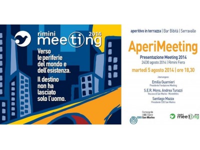 San Marino. Il Meeting 2014 si presenta: martedì 5 agosto ore 18.30 Bar Bibità