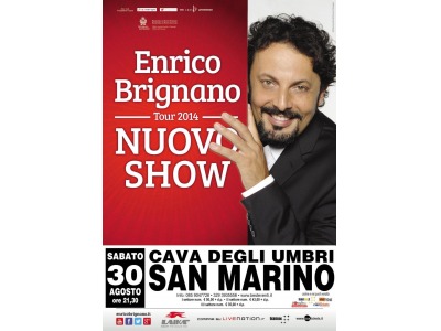 Enrico Brignano in Evolushow a San Marino il 30 agosto