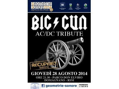 San Marino. Musica. Giovedì AC / DC live tribute coi Big Gun al Parco Don Elviro, Domagnano