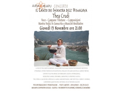 San Marino. Ama Mapu: Thea Crudi in concerto con ‘Il canto dei Mantra dell’Himalaya’