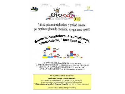 Rimini. Attivita’ psicomotoria: laboratorio per bambini e genitori a Villa Verucchio