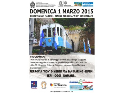 San Marino. Giornata dedicata alla Ferrovia San Marino – Rimini