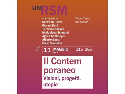 San Marino. Corsi di laurea in design: seminario  ‘Il Contemporaneo: visioni, progetti, utopie’