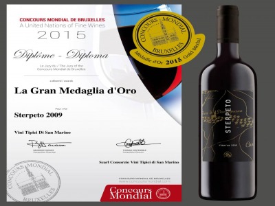 San Marino. ‘Eccellenza vincente’: lo Sterpeto 2009 del Consorzio Vini Tipici e’ medaglia d’oro. La Serenissima