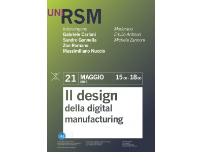 Universita’ di San Marino: tavola rotonda su ‘Il design della digital manufacturing’