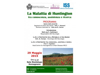 San Marino. Domani convegno ‘La Malattia di Huntington tra conoscenza, assistenza e ricerca’
