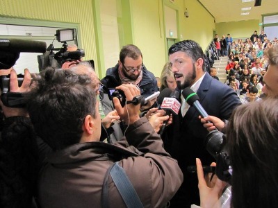 Rimini. Rino Gattuso sale in cattedra all’Universita’ di Scienze Motorie: ‘bisogna mettersi in gioco per seguire i propri sogni’