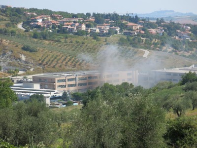 San Marino, Galazzano. Incendio all’Alluminio Sammarinese