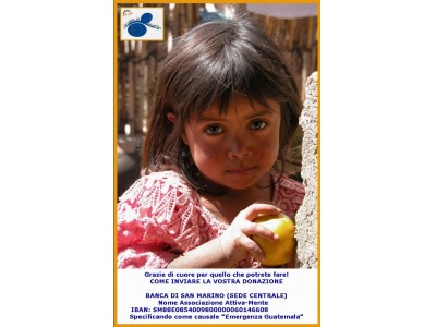 Emergenza Guatemala: a San Marino Attiva-Mente impegnata in una raccolta fondi