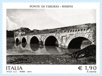 Rimini. Ponte di Tiberio: un francobollo per celebrare i 2mila anni