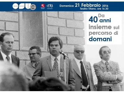 San Marino. CSU festeggia 40 anni, tra passato e futuro