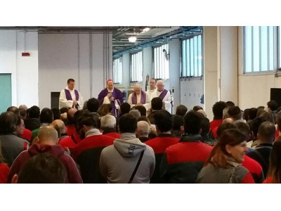 San Marino. Il vescovo Turazzi celebra la messa Pasquale per il Gruppo Colombini