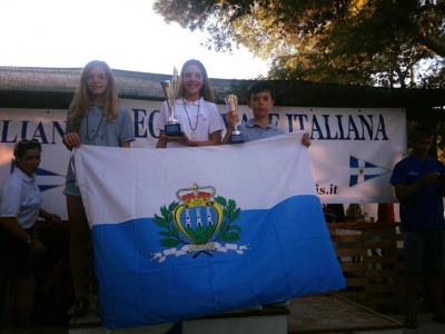 Sardegna. A Porto Pino brillano i tre timonieri under 13 di San Marino