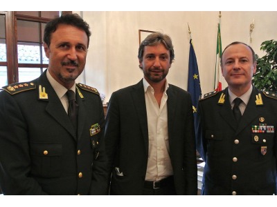 Rimini. Il nuovo comandante regionale della Guardia di Finanza incontra il Sindaco Gnassi
