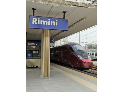 Rimini, stazione ferroviaria: Italo se ne va