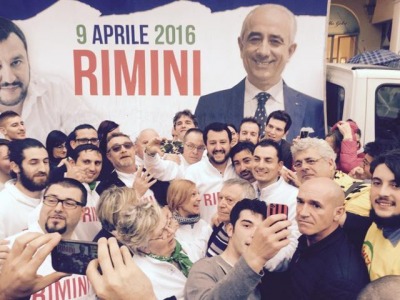 Rimini. Verso le elezioni amministrative: Salvini ‘benedice’ Pecci. Scontri in piazza