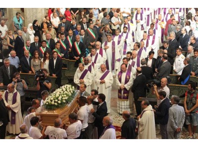 San Marino Oggi. Venturini (Interni) ai funerali del Cardinal Tonini