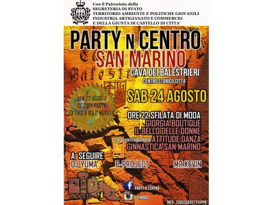 San Marino. L’Associazione Il Timbro annuncia il terzo party in centro sabato 24 agosto