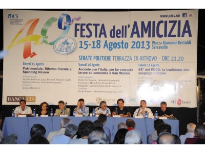 San Marino. Festa dell’Amicizia: ieri sera dibattito sui 65 anni del Pdcs, stasera tocca al Seg. Marco Gatti