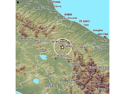 San Marino. Nuova scossa di terremoto (3.1) in Umbria, registrata a Casole
