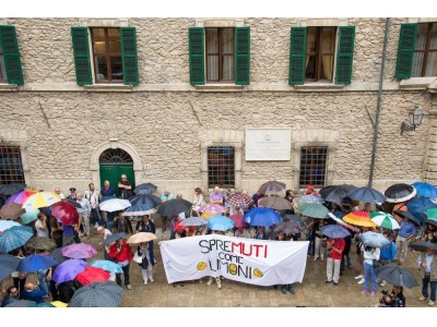 San Marino. Sit in di protesta dei sindacati davanti a Palazzo Begni. Fotogallery