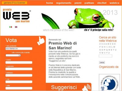 San Marino. Premio Web San Marino 2013: vota il tuo sito web preferito entro il 30 settembre