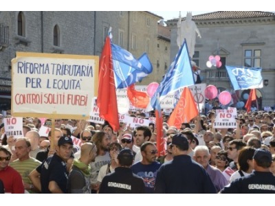 San Marino. In ottomila sul Pianello contro la riforma fiscale