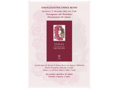 San Marino. Domenica 1 dicembre presentazione del libro ‘Emma, una donna per i diritti delle donne’